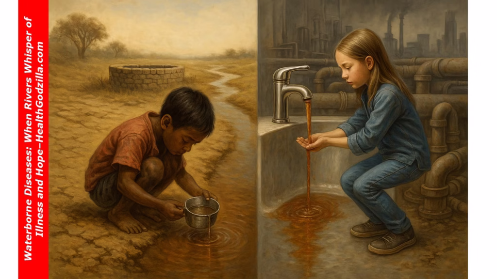 Children face unsafe water—rural and urban alike—revealing that waterborne diseases cross every border of wealth.